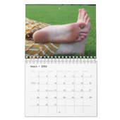 はだしで球場の2ページのカレンダーで カレンダー (3月 2026)