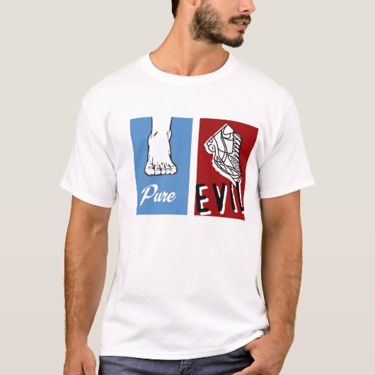 はだしで純粋な悪 Tシャツ (正面)