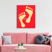 はだしのビーチバムサンダー_コーブ キャンバスプリント (インサイチュ (リビング))