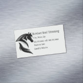 はだしのフーフトリミング白黒アート マグネット名刺 (インサイチュ)