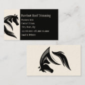 はだしのフーフトリミング白黒クラシック 名刺 (正面/裏面)