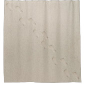 はだしのプリントインビーチサンド シャワーカーテン (正面)