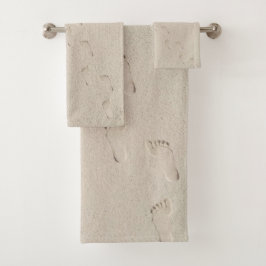 はだしのプリントインビーチサンド バスタオルセット