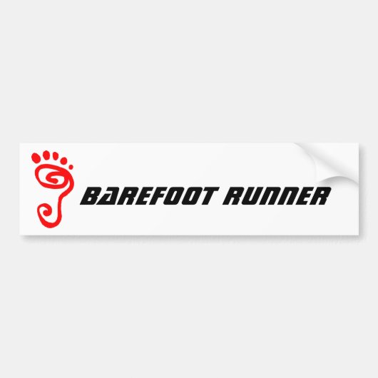 はだしのランナー バンパーステッカー (正面)