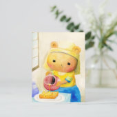 はちみつをそそぐくまさん シーズンポストカード (スタンド正面)