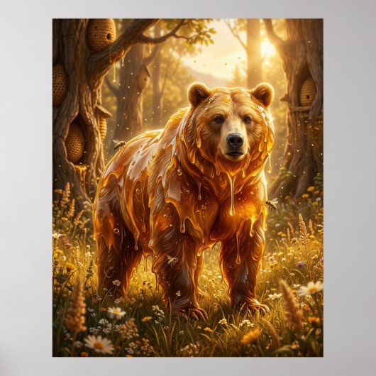 はちみつクマの草原の輝き ポスター (正面)