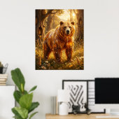 はちみつクマの草原の輝き ポスター (ホームオフィス)