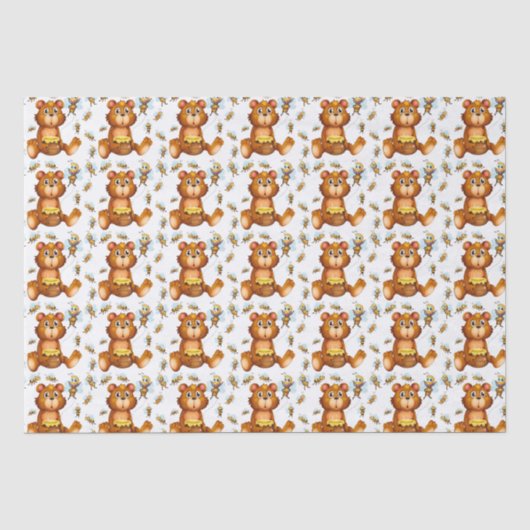 はちみつクマ 薄葉紙 (正面)