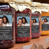 はちみつゼリー瓶ラベル写真結婚の瓶ありがとう ラベル