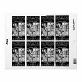 はちみつゼリー瓶ラベル4写真結婚の瓶の好意 ラベル (フルシート)