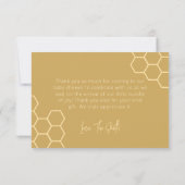 はちみつミニマルの小さなシャワー サンキューカード (裏面)
