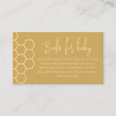 はちみつミニマルの赤ちゃんシャワーベビー エンクロージャーカード (正面)
