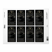 はちみつ栄養乳児警告&ビー出荷サイズ ラベル (フルシート)