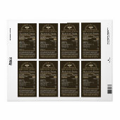 はちみつ栄養乳児警告&ビー出荷サイズ ラベル (フルシート)