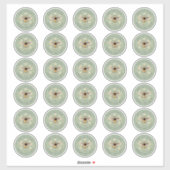 はちみつ瓶ラベルハニービーアピラ2 INCHスタンプ シール (シート)