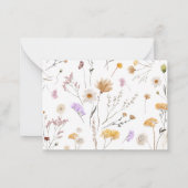 はちみつ男女兼用の小さなベビー ノートカード (裏面)