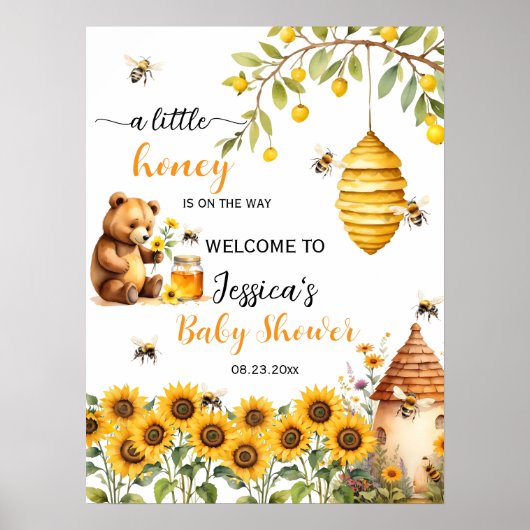 はちみつ蜂の赤ちゃんシャワーへようこそ ポスター (正面)