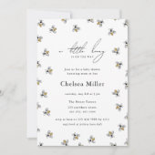 はちみつ蜜が少し流れている | 蜂の赤ちゃんシャワー 招待状 (正面)