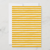 はちみつ蜜が少し流れている | 蜂の赤ちゃんシャワー 招待状 (裏面)