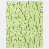 はちみつ露の雪 フリースブランケット (正面)