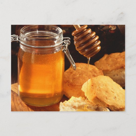はちみつ食べスイーツ粘り ポストカード (正面)