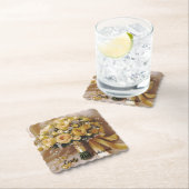 はちみつ黄色のバラ結婚の花束、 ペーパーコースター (インサイチュ)