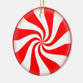 はっか菓子のクリスマスのオーナメント セラミックオーナメント (左)