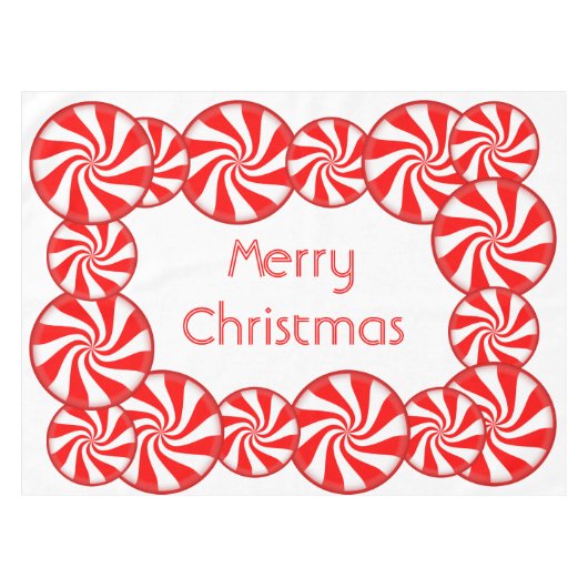 はっか菓子のメリークリスマス テーブルクロス (正面(横))