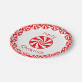 はっか菓子のメリークリスマス ペーパープレート (アングル)