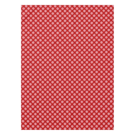 はっか菓子の渦巻のクリスマスの休日 テーブルクロス (正面)