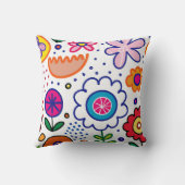 はっきりしたおもしろいの花 クッション (裏面)