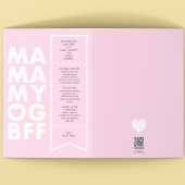 はっきりしたおもしろい編集可能チケット文字ピンクマザーズデイ カード