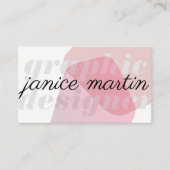 はっきりしたおよび低コストの抽象芸術・グラフィックス 名刺 (正面)