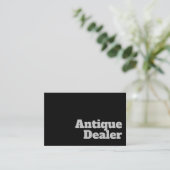 はっきりしたおよび澄んアンティークディーラーデザイン 名刺 (スタンド正面)