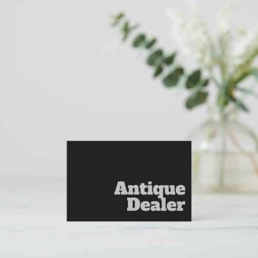 はっきりしたおよび澄んアンティークディーラーデザイン 名刺 (スタンド正面)