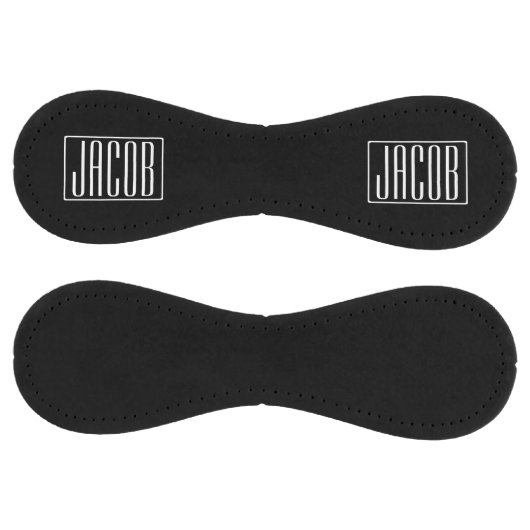 はっきりしたお名前モダンまたは単語 |黒の上に白 ソフトボール (パネル)