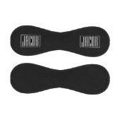 はっきりしたお名前モダンまたは単語 |黒の上に白 野球ボール (パネル)