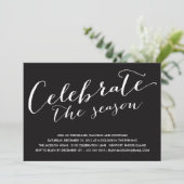 はっきりしたお祝い|ホリデーパーティ招待状 招待状 (スタンド正面)