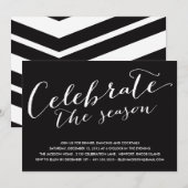 はっきりしたお祝い|ホリデーパーティ招待状 招待状 (正面/裏面)