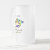 はっきりしたがあって下さい! ラインの外で着色して下さい フロストグラスビールジョッキ (正面左)