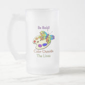 はっきりしたがあって下さい! ラインの外で着色して下さい フロストグラスビールジョッキ (左)