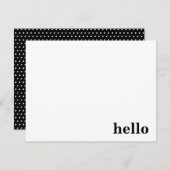 はっきりしたこんにちは ノートカード (正面/裏面)