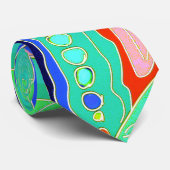 はっきりしたでアートで多彩なモダンの抽象芸術パターン ネクタイ (ロール)