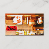 はっきりしたでイタリアンなデリカテッセンの名刺 名刺 (裏面)