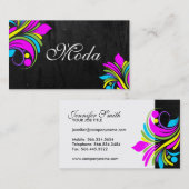 はっきりしたでエレガントな名刺 名刺 (正面/裏面)