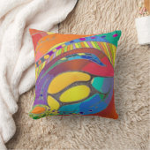 はっきりしたでオーガニックなクッションの赤 クッション (ブランケット)