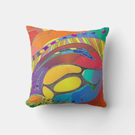 はっきりしたでオーガニックなクッションの赤 クッション