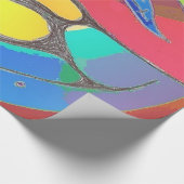 はっきりしたでオーガニックなデザインのリネン包装紙 ラッピングペーパー (角)