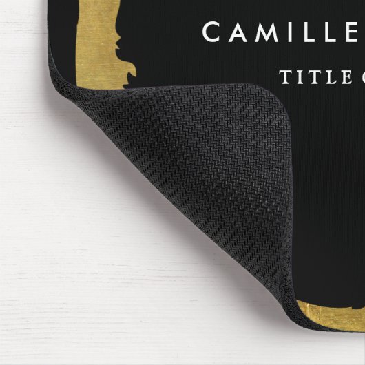 はっきりしたでカスタマイズ可能なメーキャップアーティストのマウスパッド マウスパッド (コーナー)