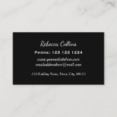 はっきりしたでカラフルなモザイク・タイル 名刺 (裏面)